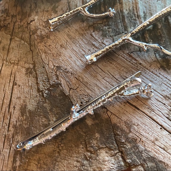 Lil’ Twig Anthro Hair Pins in Silver - Picture 2 of 5